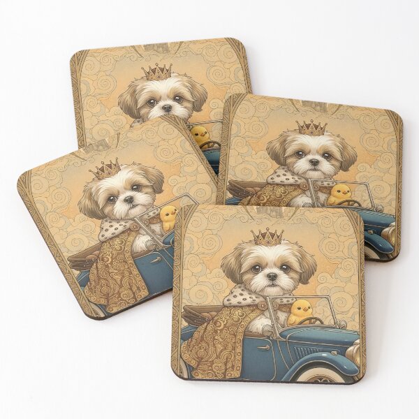 Item preview, Shih Tzu Prince And His Buddy Chick designed and sold by Black Cat Matters.