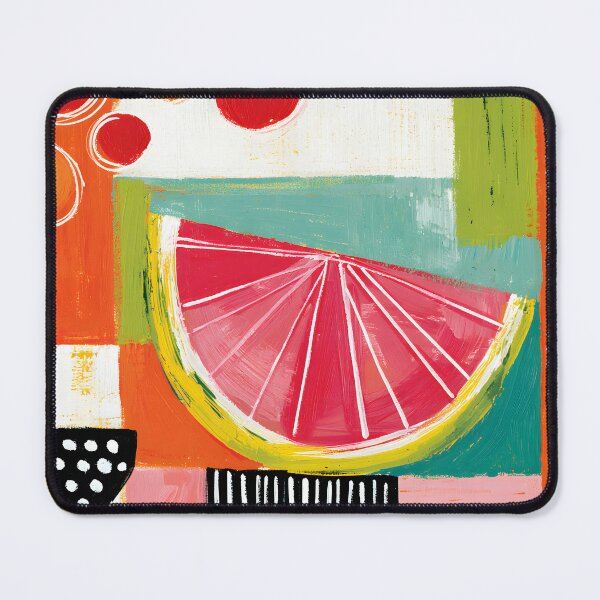 Item preview, Citrus Burst in Geometric Color - Bold Fruit Forms Surrounded by Vibrant Abstract Energy designed and sold by OlfactoART Studio.