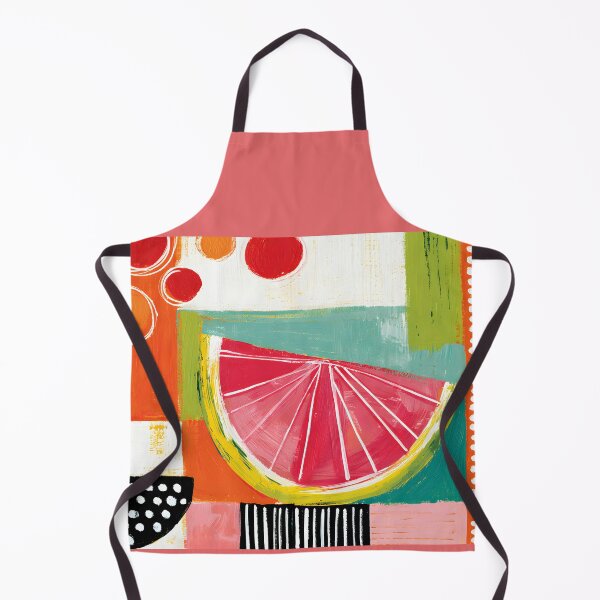 Item preview, Citrus Burst in Geometric Color - Bold Fruit Forms Surrounded by Vibrant Abstract Energy designed and sold by OlfactoART Studio.