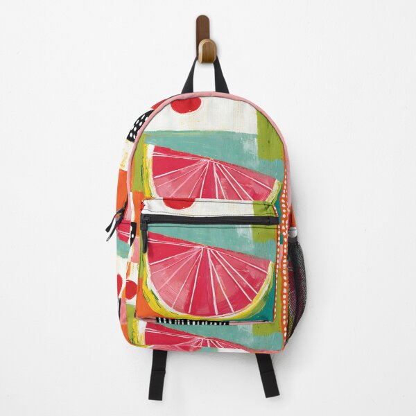 Item preview, Citrus Burst in Geometric Color - Bold Fruit Forms Surrounded by Vibrant Abstract Energy designed and sold by OlfactoART Studio.