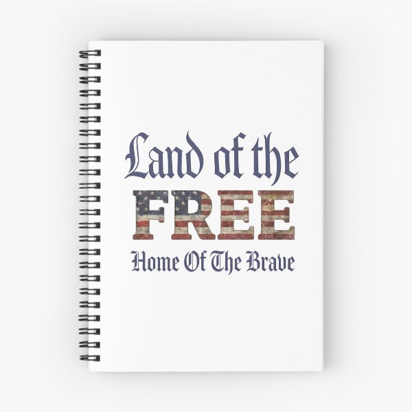 Item preview, Land of the Free Home of the Brave - Patriotic American Design designed and sold by laughingshirts.