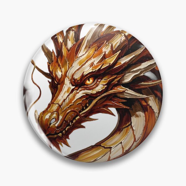 Item preview, Golden Dragon Majesty: Impasto Oil Painting designed and sold by SupernovaNote.
