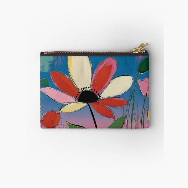 Item preview, Flowers Beneath a Painted Sky - Vibrant Blooms Glowing with Color Light and Joy designed and sold by OlfactoART Studio.