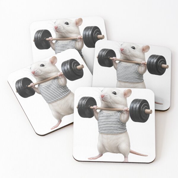 Item preview, Funny Gym Rat Weightlifting Barbell Squat designed and sold by Digistore1221.