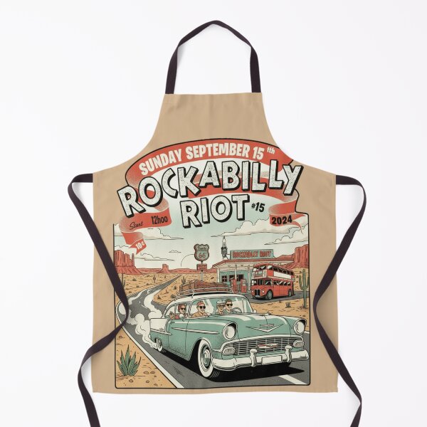 Item preview, Rockabilly Riot Route 66 Road Trip Vintage Car Retro Festival Desert Adventure Design Car Desert Adventure Design designed and sold by ObsidianUruk.