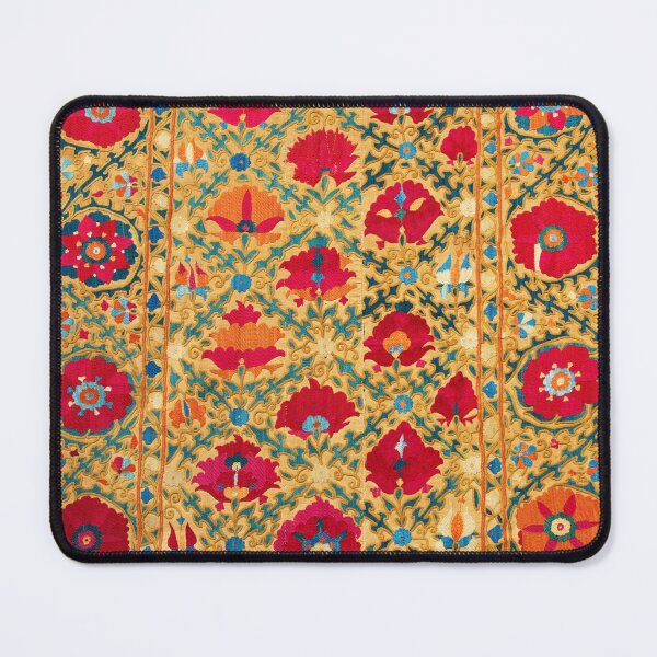 Item preview, Uzbek Bukhara Suzani Antique Embroidery Print designed and sold by Vicky Brago-Mitchell®.