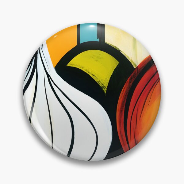 Item preview, Mediterranean Pantry Mosaic - Onions Garlic and Olive Oil in Bold Abstract Color designed and sold by OlfactoART Studio.