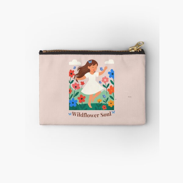 Item preview, Wildflower Soul – Girl Dancing Among Flowers designed and sold by BCapybara.