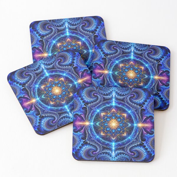 Item preview, Lab Visions 128: Blue Fractal Mandala designed and sold by The Psychedelic Anarchist.