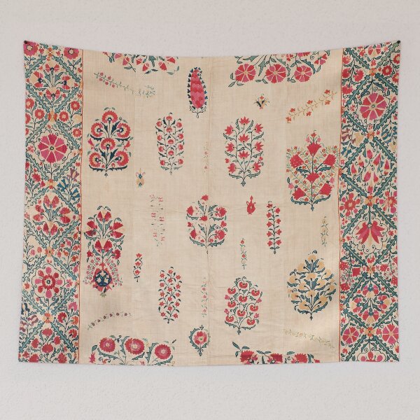 Item preview, Bokhara Suzani Uzbekistan Embroidery Print designed and sold by Vicky Brago-Mitchell®.