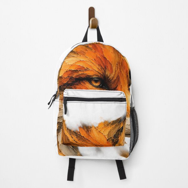 Item preview, Vibrant Fox Spirit: Textured Impasto Oil Painting designed and sold by SupernovaNote.
