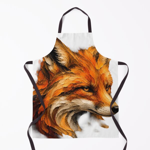 Item preview, Vibrant Fox Spirit: Textured Impasto Oil Painting designed and sold by SupernovaNote.