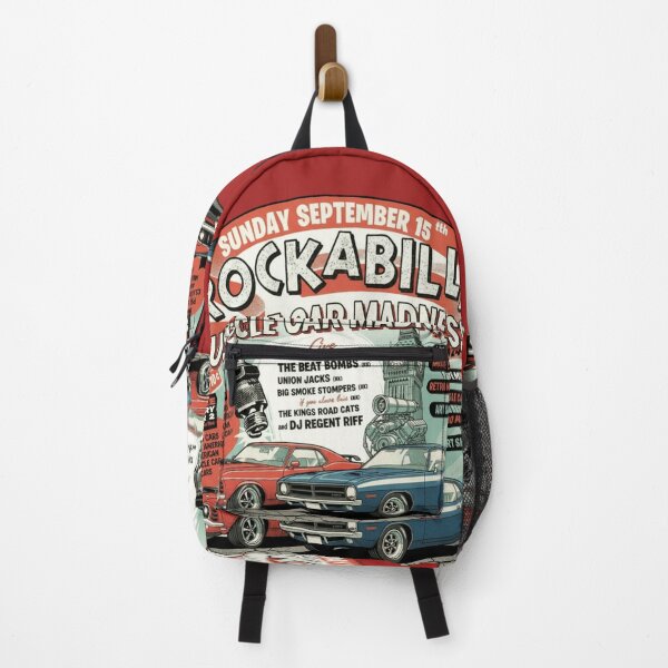 Item preview, Rockabilly Muscle Car Madness Vintage American Muscle Cars Retro Car Show Design designed and sold by ObsidianUruk.