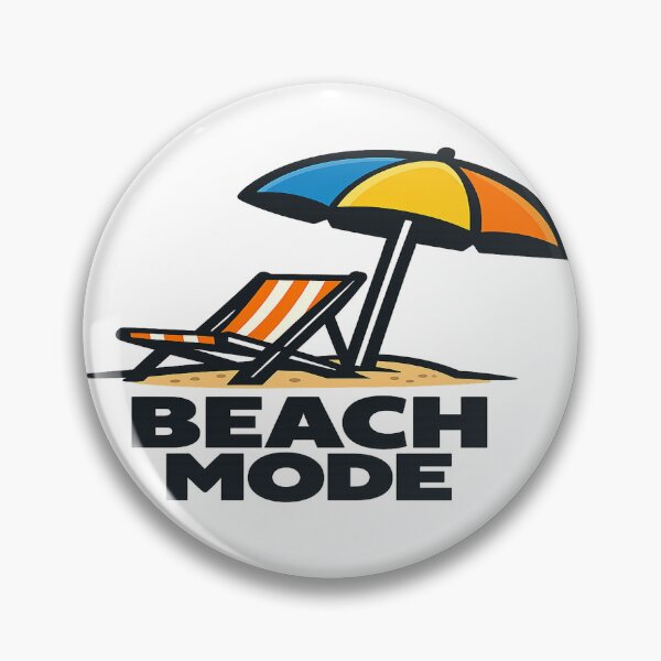 Item preview, Beach Mode Summer Vacation Beach Chair Graphic designed and sold by EastEndTownie.