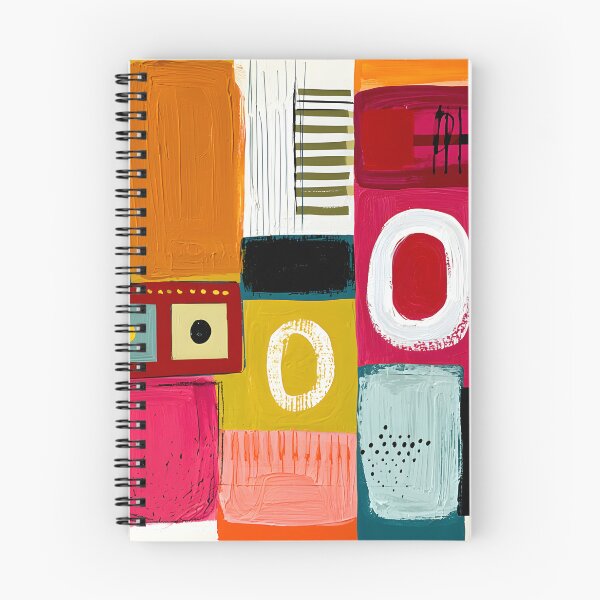 Item preview, Layers of Geometric Rhythm - Overlapping Shapes Bold Lines and Vibrant Contemporary Color designed and sold by OlfactoART Studio.