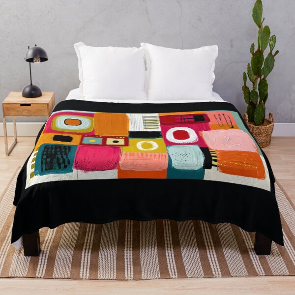 Item preview, Layers of Geometric Rhythm - Overlapping Shapes Bold Lines and Vibrant Contemporary Color designed and sold by OlfactoART Studio.
