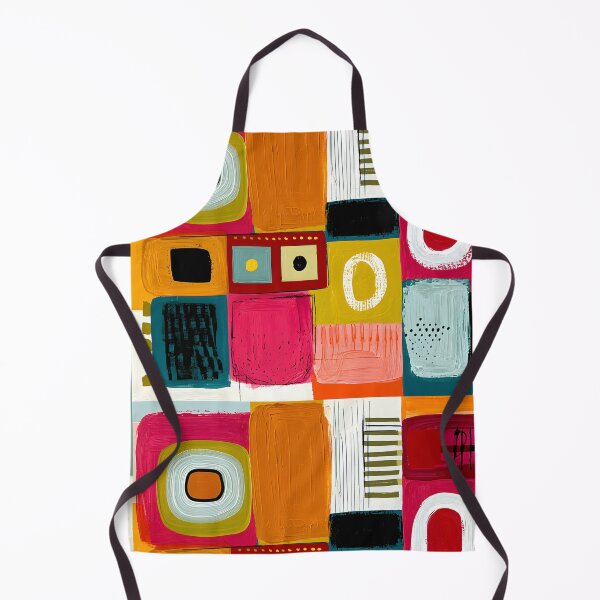 Item preview, Layers of Geometric Rhythm - Overlapping Shapes Bold Lines and Vibrant Contemporary Color designed and sold by OlfactoART Studio.
