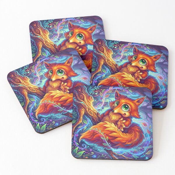 Item preview, Forest Friends – Neon Fox designed and sold by NeonSpiritArt.