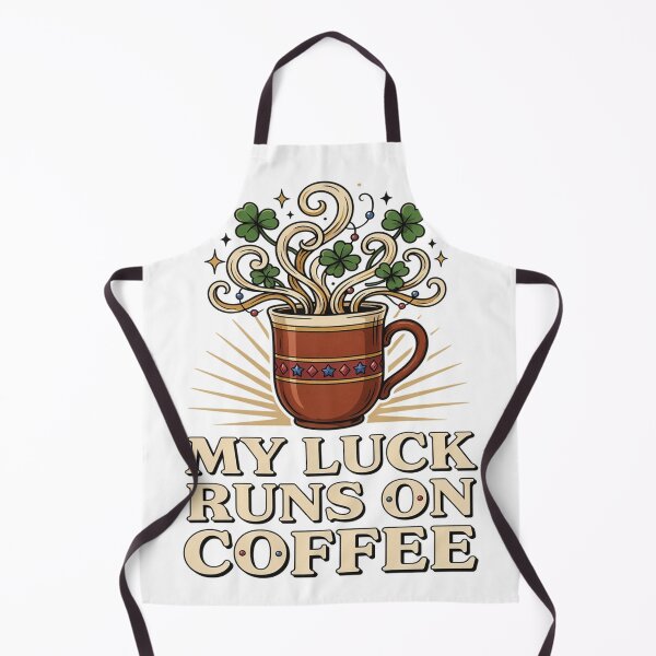 Item preview, Lucky Coffee Mug Steam Shamrocks designed and sold by Squiggle Happy.
