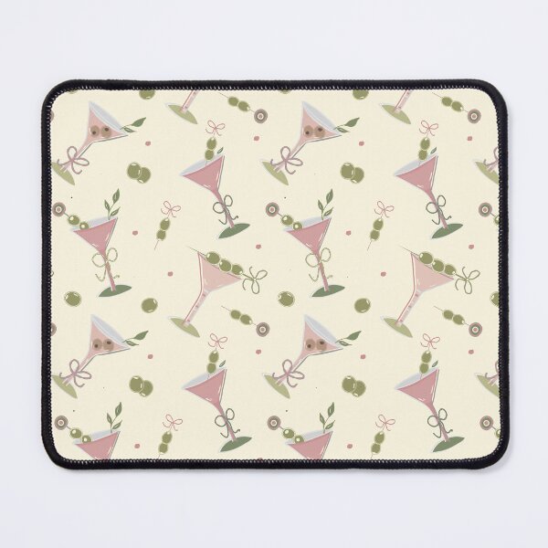 Item preview, Coquette Pink Martini Olive Cocktail Pattern designed and sold by Sam Heaney Design.