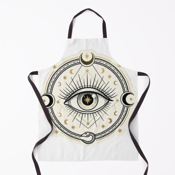 Item preview, Mystic All Seeing Eye Moon Phases Celestial Badge designed and sold by Northern Glow Art.