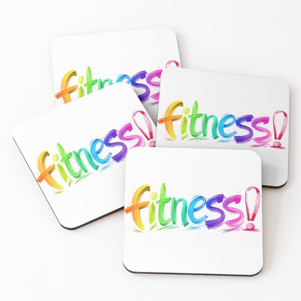 Item preview, Colorful Fitness Rainbow Typography Workout Gym designed and sold by Digistore1221.