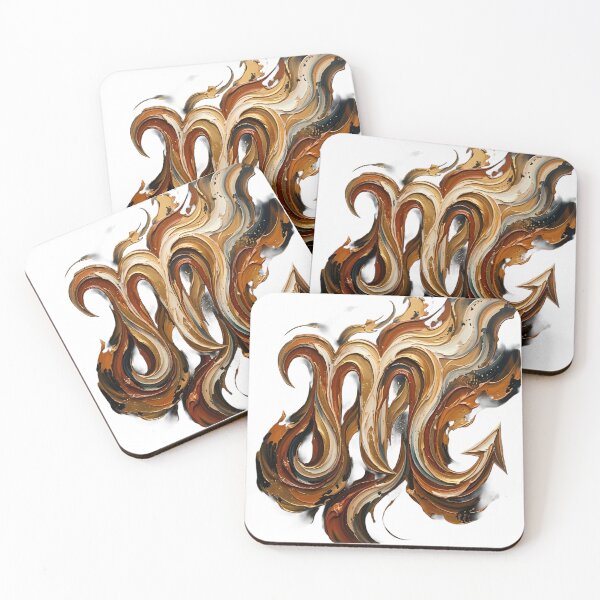 Item preview, Scorpio Zodiac Symbol: Luxury Impasto Oil Painting designed and sold by SupernovaNote.