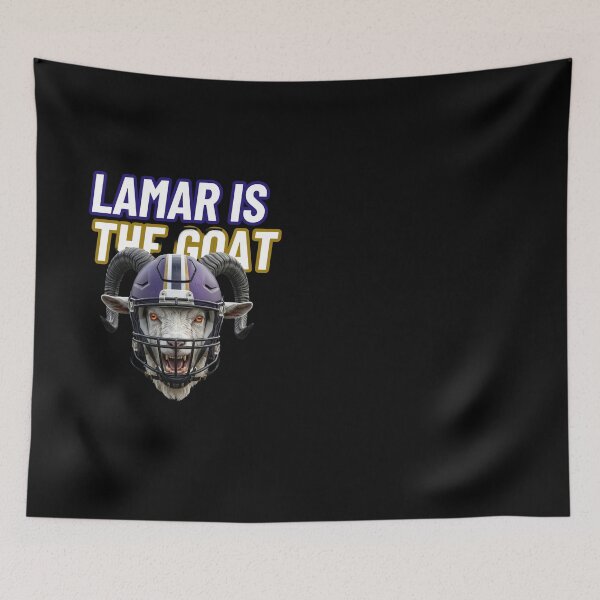 Item preview, Lamar is the GOAT Ravens QB Legendary Fan Art designed and sold by ThatFootball12.