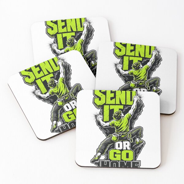Item preview, Rock Climbing Send It Funny Climber Bouldering designed and sold by VisualArtsOasis.