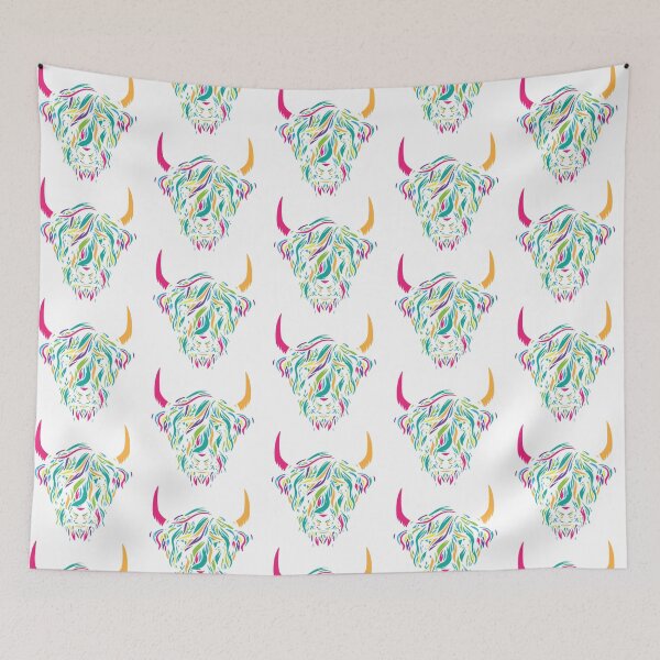Item preview, rainbow cow designed and sold by GigiCreationz92.