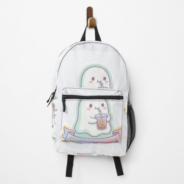Item preview, Cute Kawaii Ghost Growing At My Own Pace Sticker designed and sold by digiartmagic.