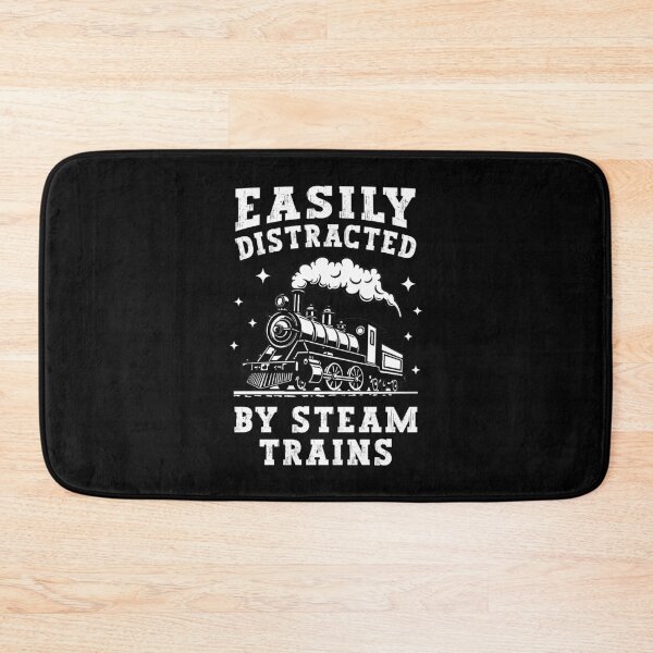 Item preview, Easily Distracted By Steam Trains Vintage Retro Locomotive designed and sold by Dmetalx Art Apparel.
