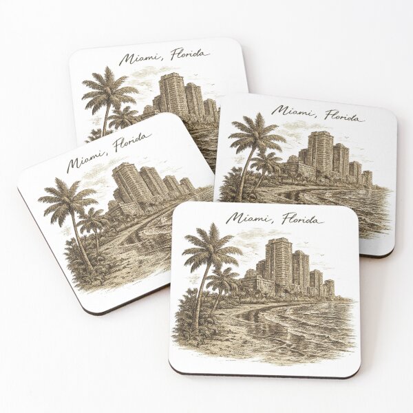Item preview, Vintage Miami Florida Engraving designed and sold by afr-saad.