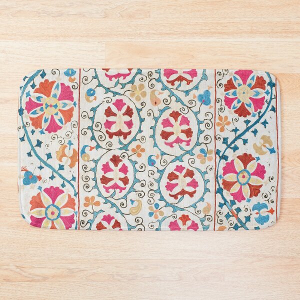 Item preview, Bokhara Suzani Antique Uzbekistan Embroidery Print designed and sold by Vicky Brago-Mitchell®.