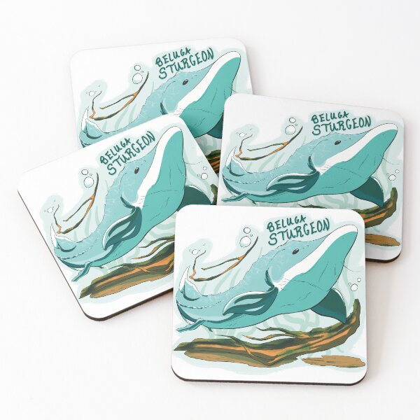 Item preview, Beluga Sturgeon (Endangered Species) designed and sold by Dragon Blossom Art.