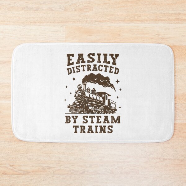 Item preview, Easily Distracted By Steam Trains Vintage Retro Locomotive designed and sold by Dmetalx Art Apparel.