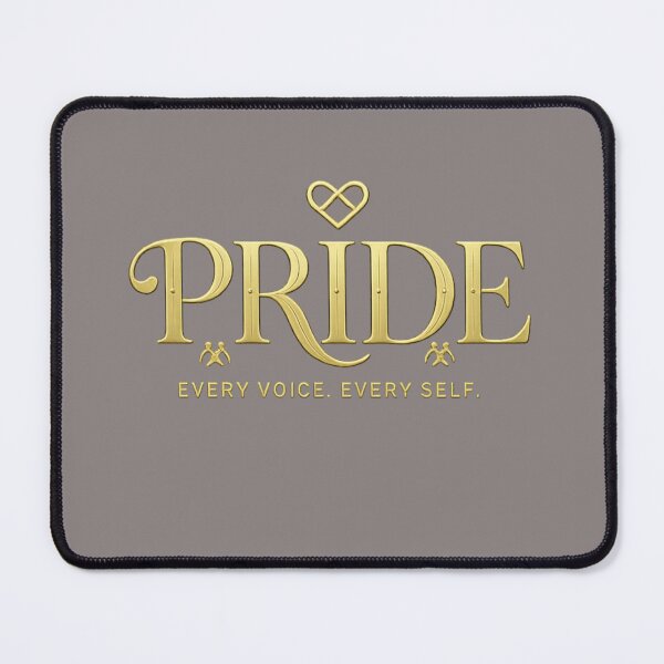Item preview, Pride Every Voice Every Self Gold LGBTQ Logo Design  designed and sold by arifali786.