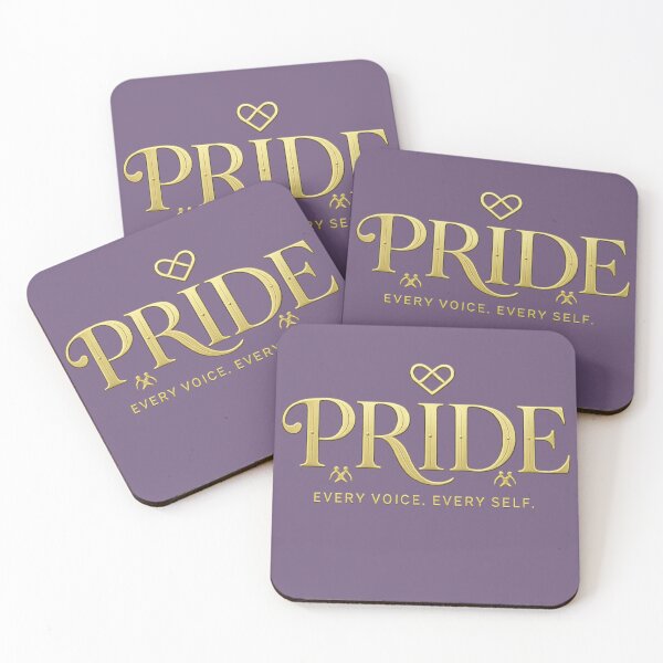 Item preview, Pride Every Voice Every Self Gold LGBTQ Logo Design  designed and sold by arifali786.