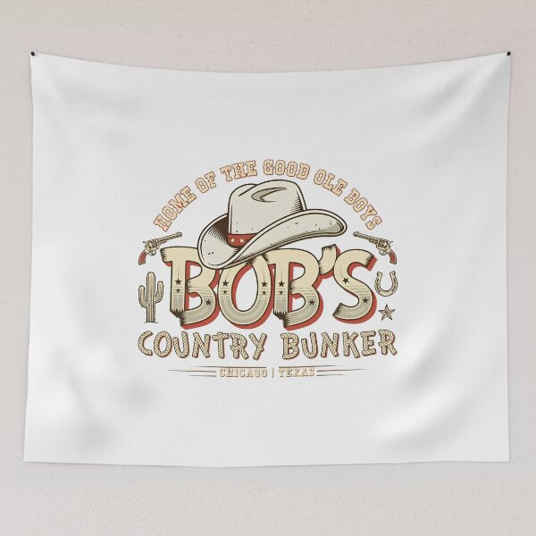 Item preview, Country Bunker Vintage Cowboy Hat Graphic  designed and sold by CuteArtKawaii.