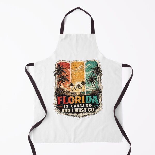 Item preview, Florida Is Calling And I Must Go Vintage Engraving Beach designed and sold by afr-saad.