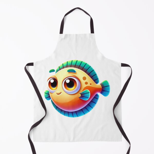 Item preview, Adorable Flounder Fish designed and sold by Sillytoe.