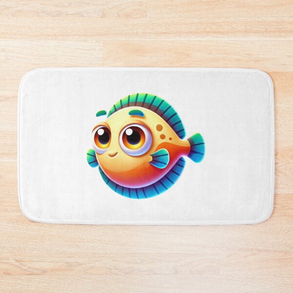 Item preview, Adorable Flounder Fish designed and sold by Sillytoe.