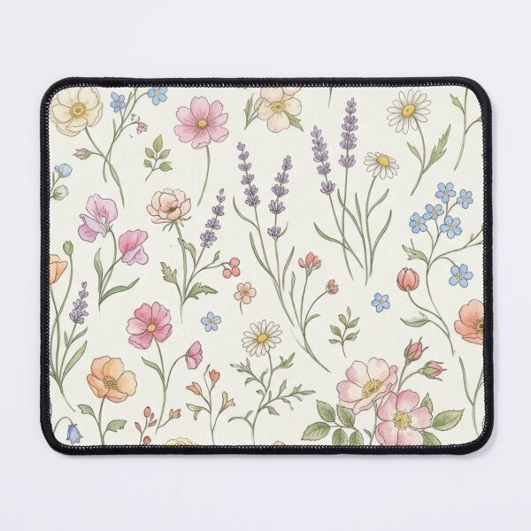 Item preview, Vintage Wildflower Botanical Seamless Pattern designed and sold by FashioonTrends.