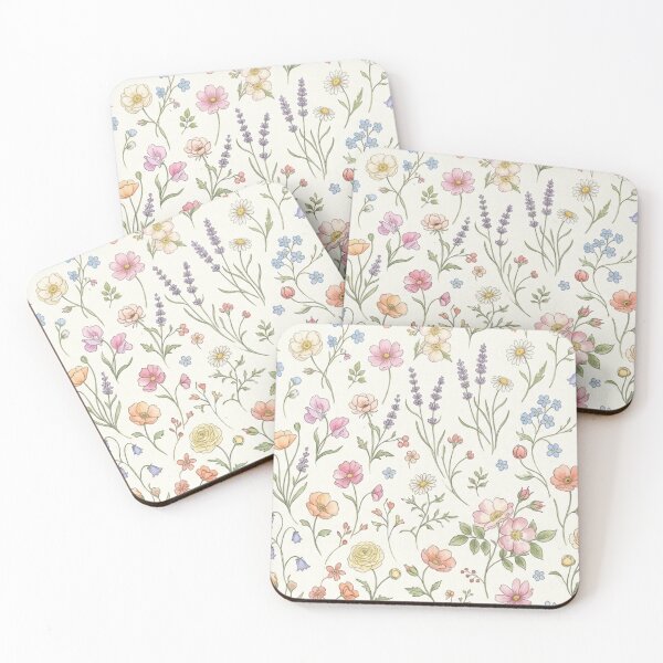 Item preview, Vintage Wildflower Botanical Seamless Pattern designed and sold by FashioonTrends.