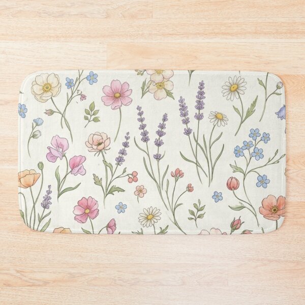 Item preview, Vintage Wildflower Botanical Seamless Pattern designed and sold by FashioonTrends.
