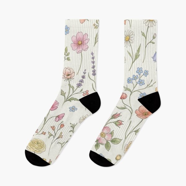 Item preview, Vintage Wildflower Botanical Seamless Pattern designed and sold by FashioonTrends.