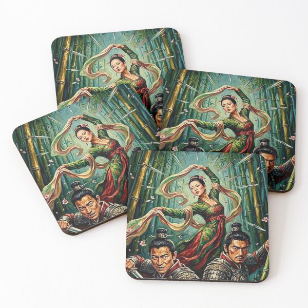 Item preview, The Dance of Daggers – House of Flying Daggers Fine Art Print designed and sold by Art's Diner.