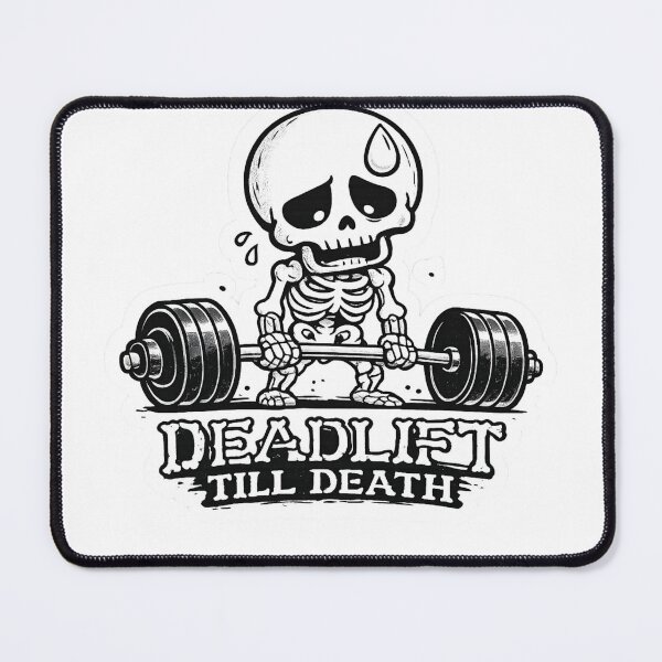 Item preview, Deadlift Till Death Funny Skeleton Gym Workout designed and sold by Digistore1221.