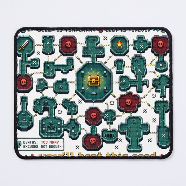 Item preview, Just One More Dungeon Pixel Map Roguelike Gamer Shirt designed and sold by Shaw1Berry.