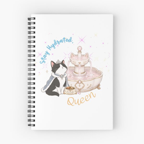 Item preview, Stay Hydrated, Queen | Royal Cat Fountain designed and sold by Purrs and Paws Studio.